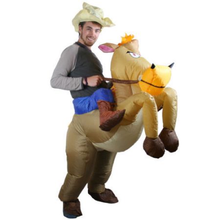 תחפושת מתנפחת רוכב על סוס