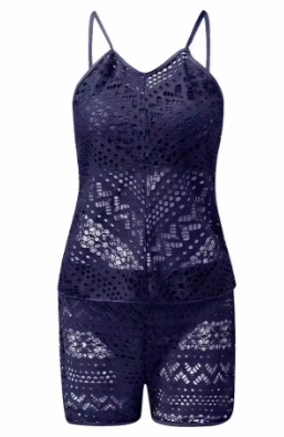 בגד ים גופייה עם מכנסון רשת - Image 7