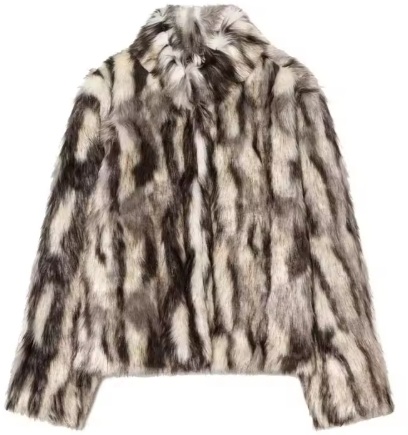 מעיל פרווה מנומר