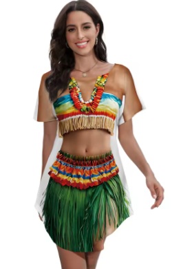 תחפושת נערה הוואית