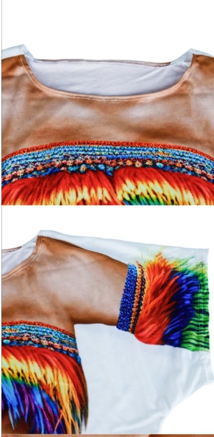 תחפושת נערת הוואי שמלה מודפסת - Image 5