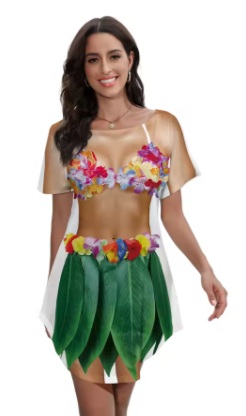 תחפושת נערה הוואית