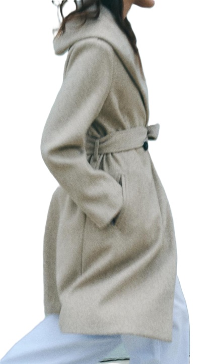 מעיל צמר ארוך