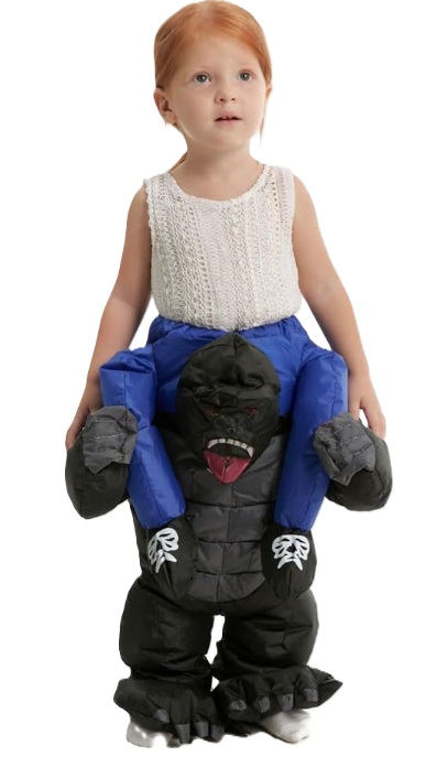 תחפושת מתנפחת לילדים רוכב על גורילה