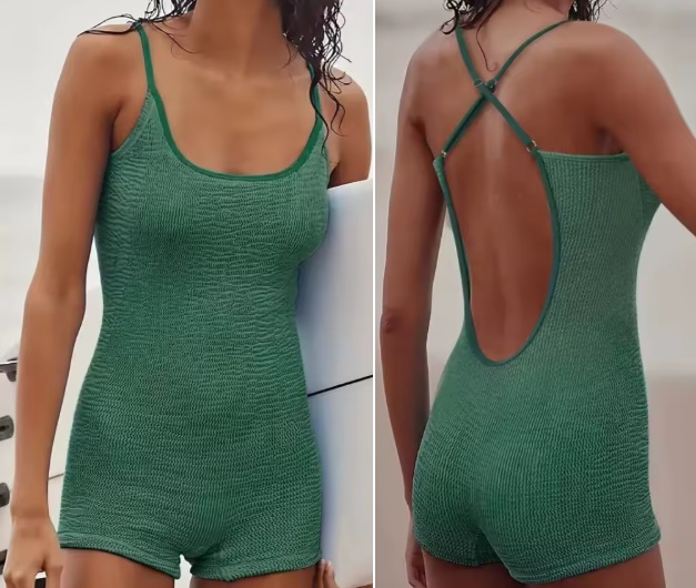 בגד ים לנשים אוברול קרפ – תמונה 5