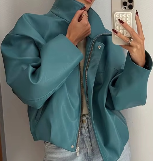 מעיל דמוי עור לנשים סיילו – תמונה 3